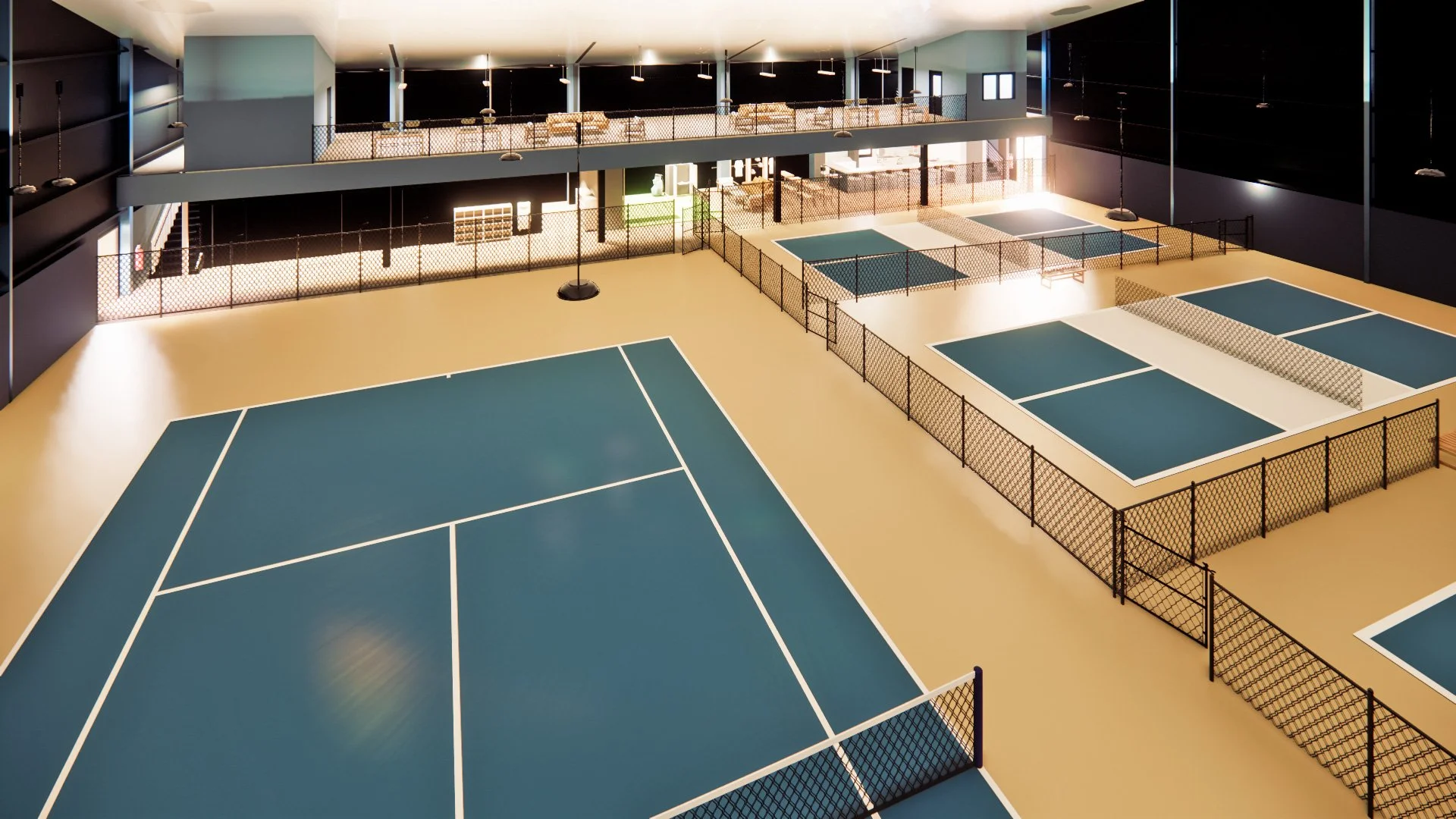 Racquet facilities at The Virginian